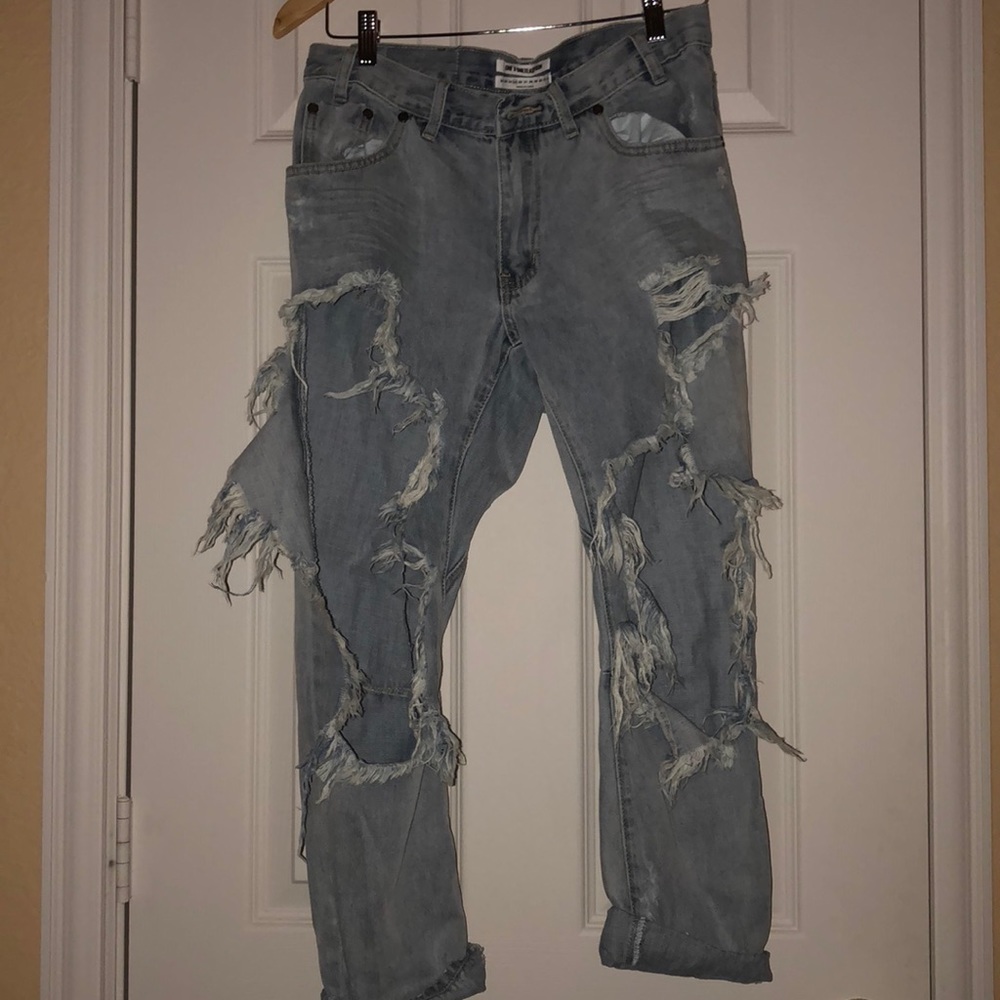 One Teaspoon Destroyed Saints Jeans